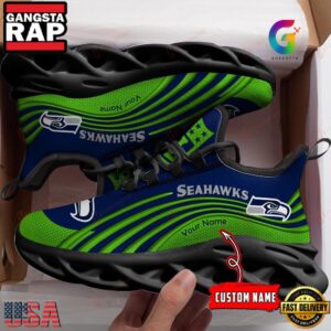 National Football League Green Seattle Seahawks Air Max Shoes Air Cushion Sneakers