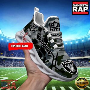 Personalized Las Vegas Raiders National Football League Sport Team Clunky Air Max Shoes Air Cushion Sneakers