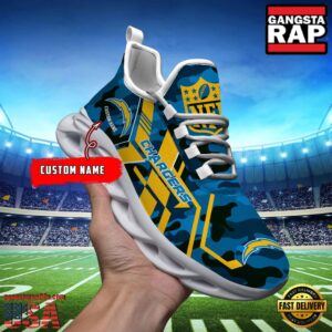 Personalized Los Angeles Chargers National Football League Sport Team Clunky Air Max Shoes Air Cushion Sneakers For Fans