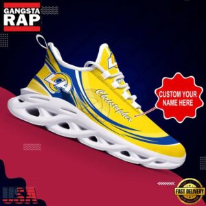 National Football League Los Angeles Rams Logo Sport Air Max Shoes Air Cushion Sneakers