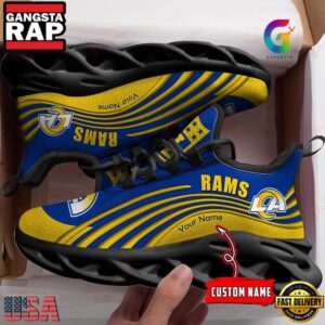 National Football League Los Angeles Rams Team Football Air Max Shoes Air Cushion Sneakers