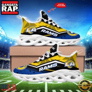 National Football League Los Angeles Rams Team Sport Air Max Shoes Air Cushion Sneakers