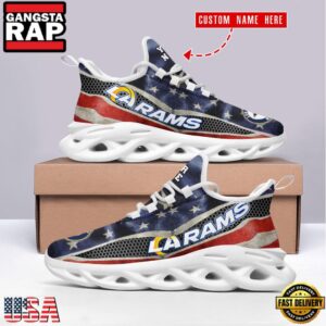 National Football League Los Angeles Rams US Flag Air Max Shoes Air Cushion Sneakers
