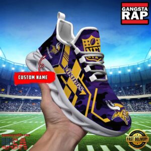 Personalized Minnesota Vikings National Football League Sport Team Clunky Air Max Shoes Air Cushion Sneakers
