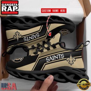 National Football League New Orleans Saints Football Pattern Air Max Shoes Air Cushion Sneakers