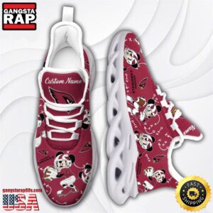 National Football League Arizona Cardinals Mickey Mouse Custom Name Air Max Shoes Air Cushion Sneakers