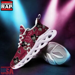 National Football League Atlanta Falcons Mickey Mouse Custom Name Air Max Shoes Air Cushion Sneakers