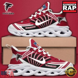 Personalized National Football League Atlanta Falcons Team Logo Air Max Shoes Air Cushion Sneakers