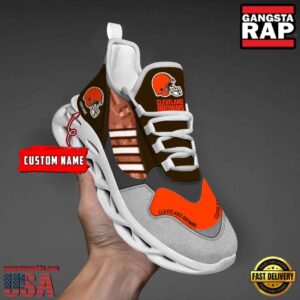Personalized National Football League Cleveland Browns Clunky Sport Air Max Shoes Air Cushion Sneakers