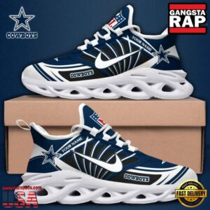 Personalized National Football League Dallas Cowboys Team Logo Air Max Shoes Air Cushion Sneakers