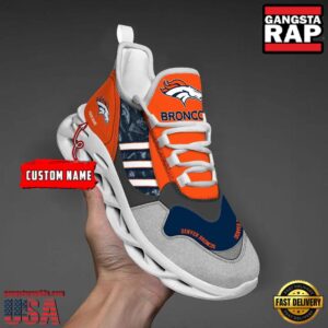 Personalized National Football League Denver Broncos Clunky Sport Air Max Shoes Air Cushion Sneakers