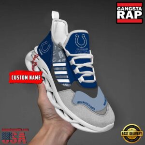 Personalized National Football League Indianapolis Colts Clunky Sport Air Max Shoes Air Cushion Sneakers