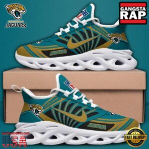 Personalized National Football League Jacksonville Jaguars Team Logo Air Max Shoes Air Cushion Sneakers