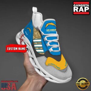 Personalized National Football League Los Angeles Chargers Clunky Sport Air Max Shoes Air Cushion Sneakers
