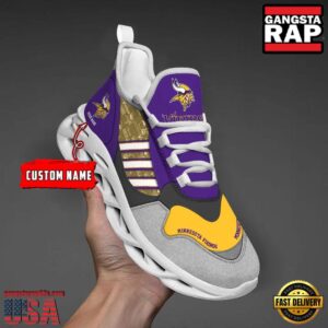 Personalized National Football League Minnesota Vikings Clunky Sport Air Max Shoes Air Cushion Sneakers