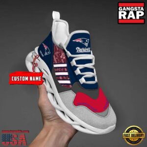 Personalized National Football League New England Patriots Clunky Sport Air Max Shoes Air Cushion Sneakers