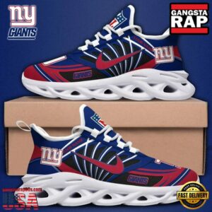 Personalized National Football League New York Giants Team Logo Air Max Shoes Air Cushion Sneakers
