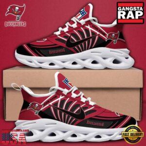 Personalized National Football League Tampa Bay Buccaneers Team Logo Air Max Shoes Air Cushion Sneakers