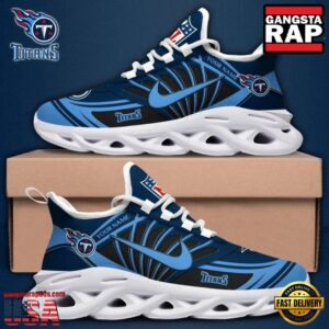 Personalized National Football League Tennessee Titans Team Logo Air Max Shoes Air Cushion Sneakers