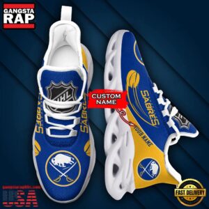 National Hockey League Custom Name Buffalo Sabres Sport Air Max Shoes Air Cushion Sneakers