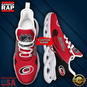 National Hockey League Custom Name Carolina Hurricanes Team Sport Air Max Shoes Air Cushion Sneakers