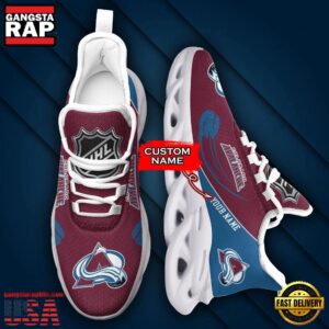 National Hockey League Custom Name Colorado Avalanche Team Sport Air Max Shoes Air Cushion Sneakers
