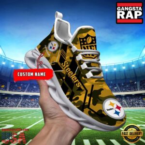 Personalized Pittsburgh Steelers National Football League Sport Team Clunky Air Max Shoes Air Cushion Sneakers