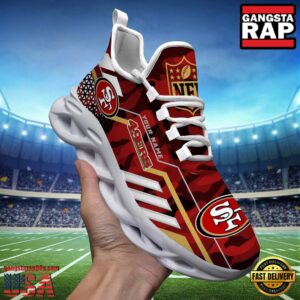 Personalized San Francisco 49ers National Football League Sport Team Clunky Air Max Shoes Air Cushion Sneakers