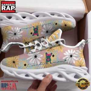 Cute Frenchie Mom, Flowers Dogs Lover Air Max Shoes Air Cushion Sneakers, Running Sneakers
