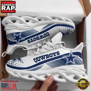 National Football League Dallas Cowboys Football Pattern Air Max Shoes Air Cushion Sneakers