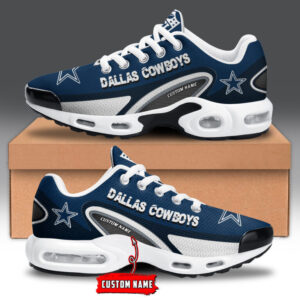 Dallas Cowboys Personalized Name Team Logo Mix Colors Oval Line Air Max Shoes Air Cushion Sneakers