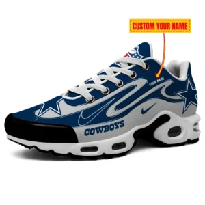 Dallas Cowboys Personalized Name Team Mix Colors V2 Air Max Shoes Air Cushion Sneakers