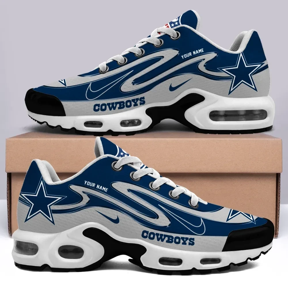 Dallas Cowboys Personalized Name Team Mix Colors V2 Shoes Air Cushion Sneakers 1 Dallas Cowboys Personalized Name Team Mix Colors V2 Shoes Air Cushion Sneakers