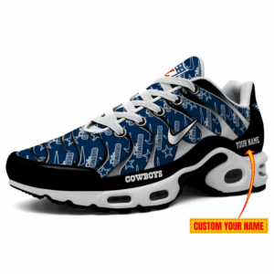 Dallas Cowboys Personalized Name Team Mix Colors V5 Air Max Shoes Air Cushion Sneakers