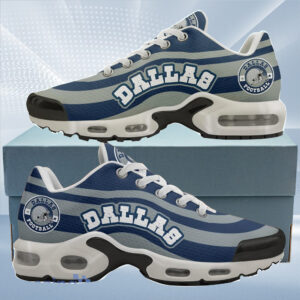 Dallas Cowboysfootball Team Logo Colors Waves Air Max Shoes Air Cushion Sneakers