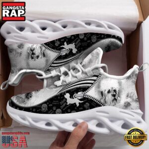 Dandie Dinmont Sketch Dogs Lover Air Max Shoes Air Cushion Sneakers, Running Sneakers