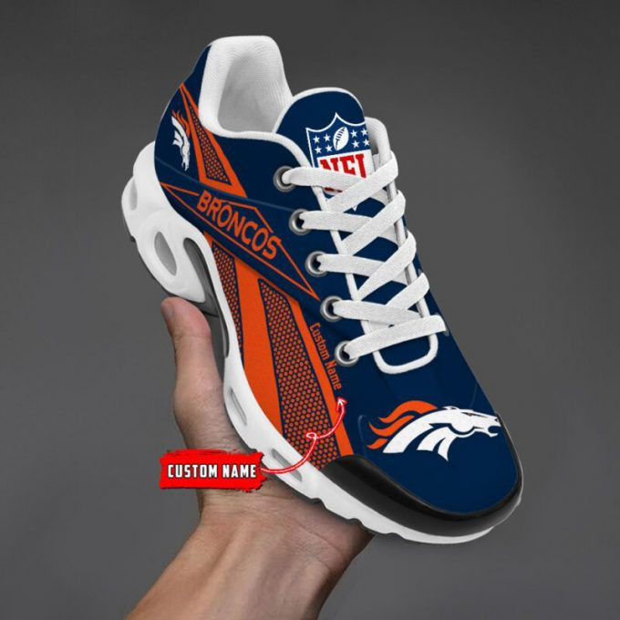 Denver Broncos Custom Name Shoes Air Cushion Sneakers 1 Denver Broncos Custom Name Shoes Air Cushion Sneakers