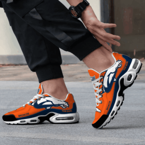 Denver Broncos Personalized Name Team Mix Colors V1 Air Max Shoes Air Cushion Sneakers