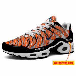 Denver Broncos Personalized Name Team Mix Colors V5 Air Max Shoes Air Cushion Sneakers