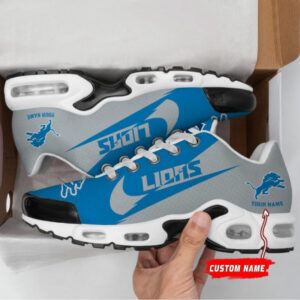 Detroit Lions Custom Name Air Max Shoes Air Cushion Sneakers