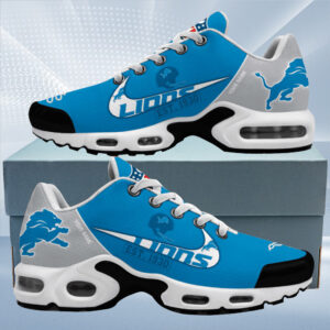 Detroit Lions Est. Custom Name Air Max Shoes Air Cushion Sneakers
