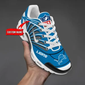 Detroit Lions Personalized Name Team Mix Colors Sport Team Air Max Shoes Air Cushion Sneakers 654nx-2863