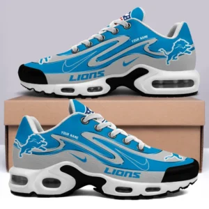 Detroit Lions Personalized Name Team Mix Colors V2 Air Max Shoes Air Cushion Sneakers