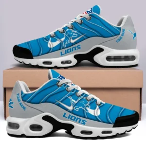 Detroit Lions Personalized Name Team Mix Colors V4 Air Max Shoes Air Cushion Sneakers