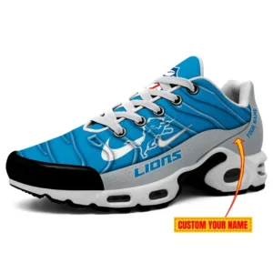 Detroit Lions Personalized Name Team Mix Colors V4 Air Max Shoes Air Cushion Sneakers