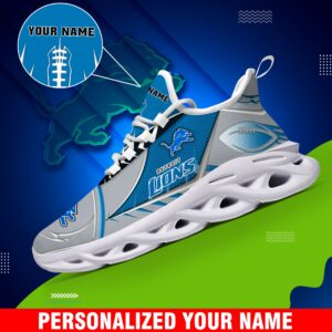 Detroit Lions Sport White C Sneakers 2025 Version Personalized Your Name 528