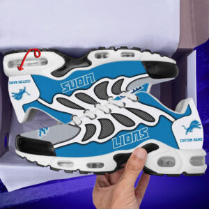 Detroit Lions Team Custom Name Air Max Shoes Air Cushion Sneakers
