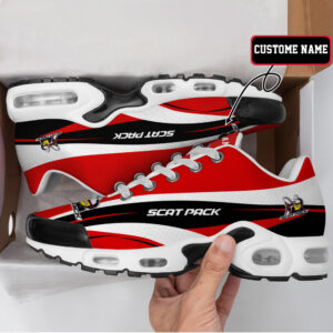Dodge Challenger Scat Pack Wave Style Custom Name Air Max Shoes Air Cushion Sneakers