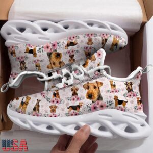 Airedale Terrier Dogs Lover Air Max Shoes Air Cushion Sneakers, Running Sneakers
