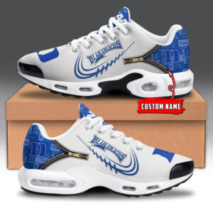 Duke Blue Devils Personalized Name Team Logo Mix Colors Zipped Line Air Max Shoes Air Cushion Sneakers